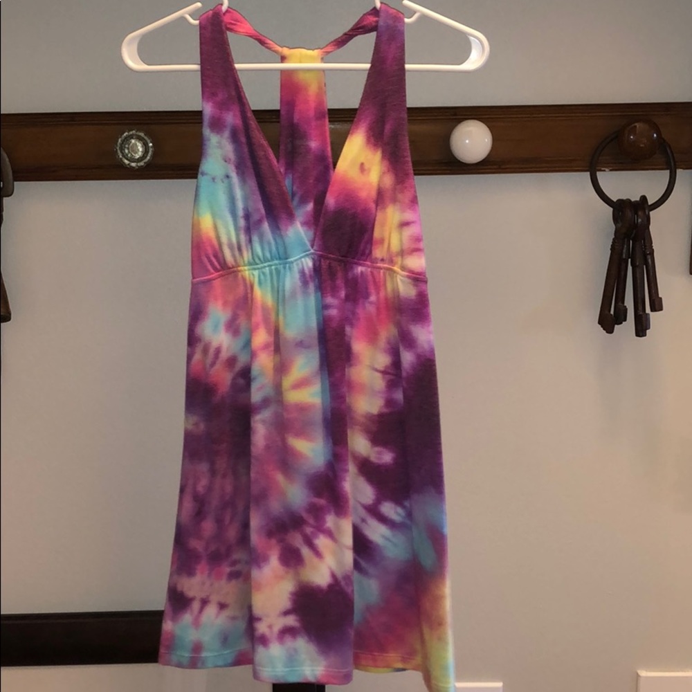 Homemade tie dyed dress